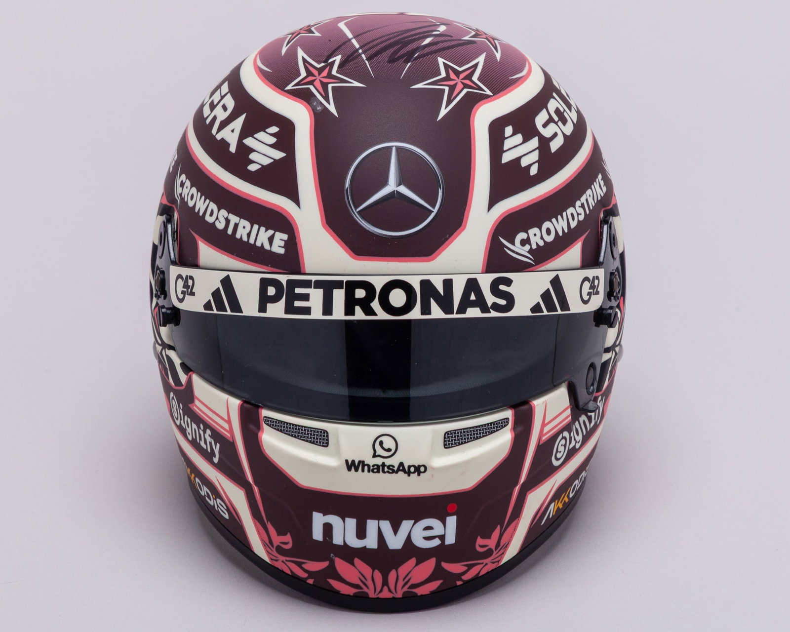 Kimi Antonelli 2025 Signed Mercedes 1:2 Scale Bell Helmet - Miami Grand Prix Special Design: Kimi Antonelli 2025 Signed Mercedes-AMG Petronas F1 Team 1:2 Scale Bell Helmet - Miami Grand Prix Special Design.This 2025 Miami Grand Prix Special Design 1:2 scale Bell Helmet has been personally sig