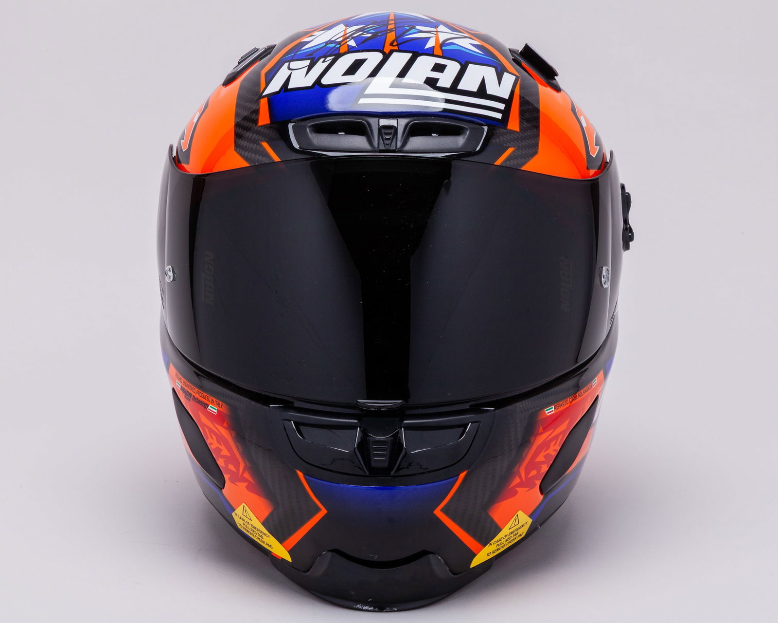 Casey Stoner Signed Nolan X-Lite X-803 RS Ultra Full Size Replica Carbon Helmet: Casey Stoner Signed Nolan X-Lite X-803 RS Ultra Full Size Replica Carbon Helmet.This full-size replica helmet recreates the distinctive design associated with Stoner's racing career, featuring the str