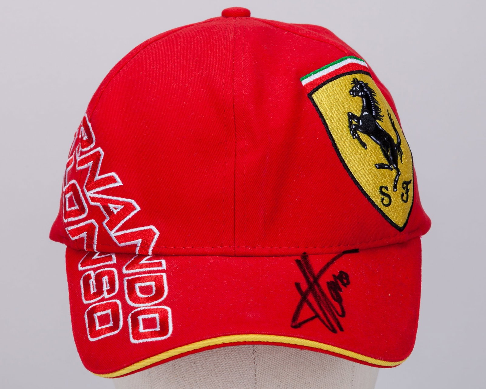 Fernando Alonso Signed Ferrari Cap (1 of 6)