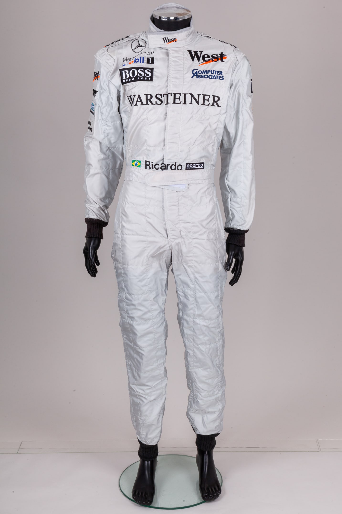 Ricardo Zonta 1998 McLaren Mercedes Test Used Race Suit (1 of 10)