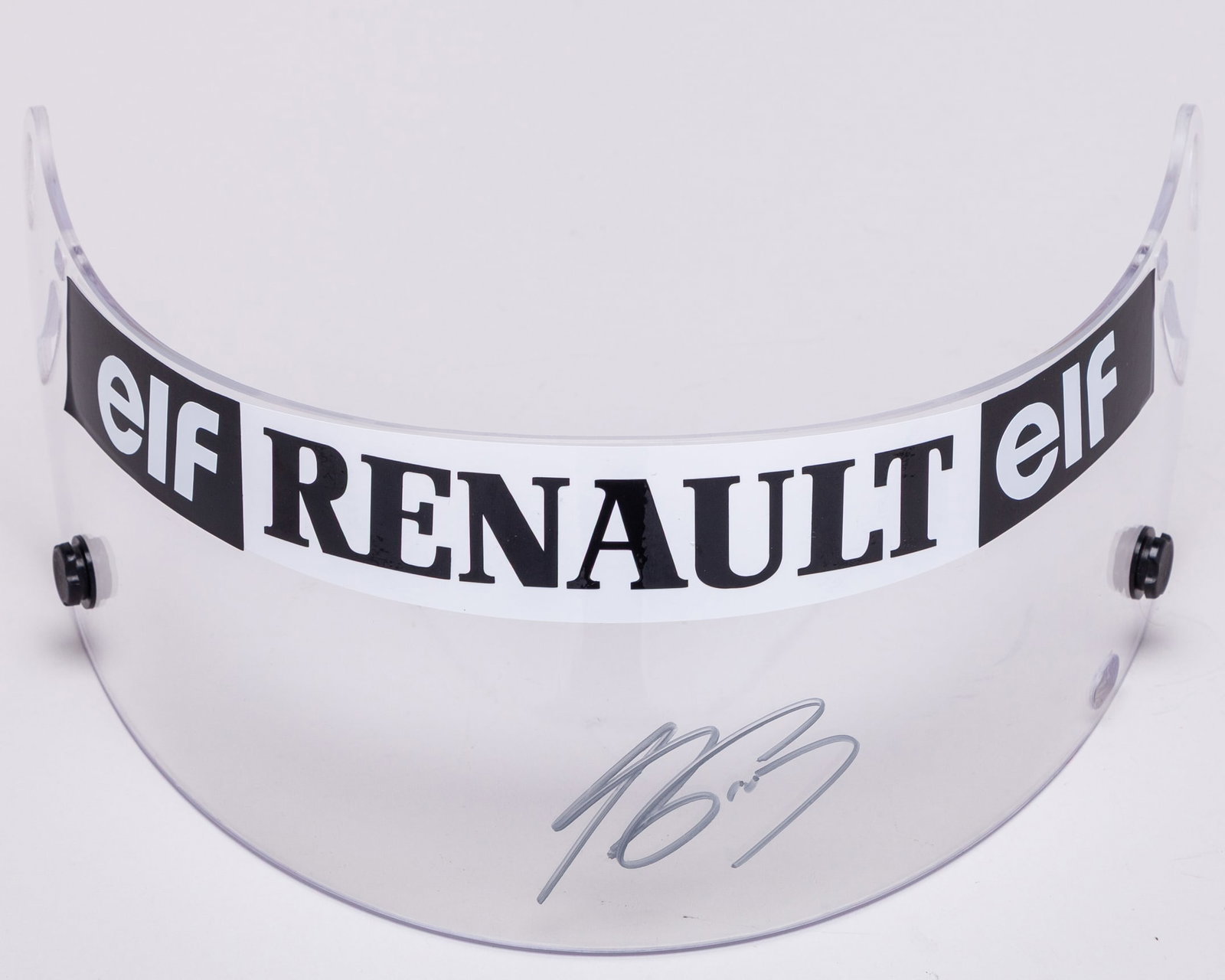 Alain Prost Signed Visor: Alain Prost Signed Visor.This is an Arai F1 race specification visor, personally signed by the 4-time F1 World Champion.