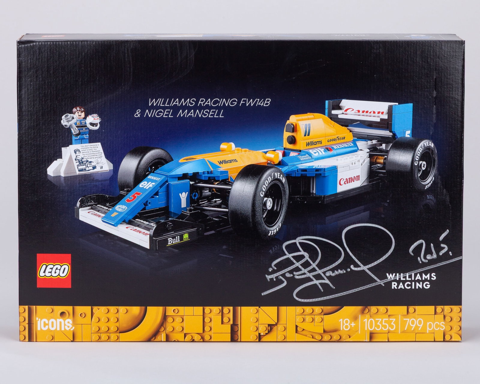 Nigel Mansell Signed Williams Racing FW14B Lego Car (1 of 5)