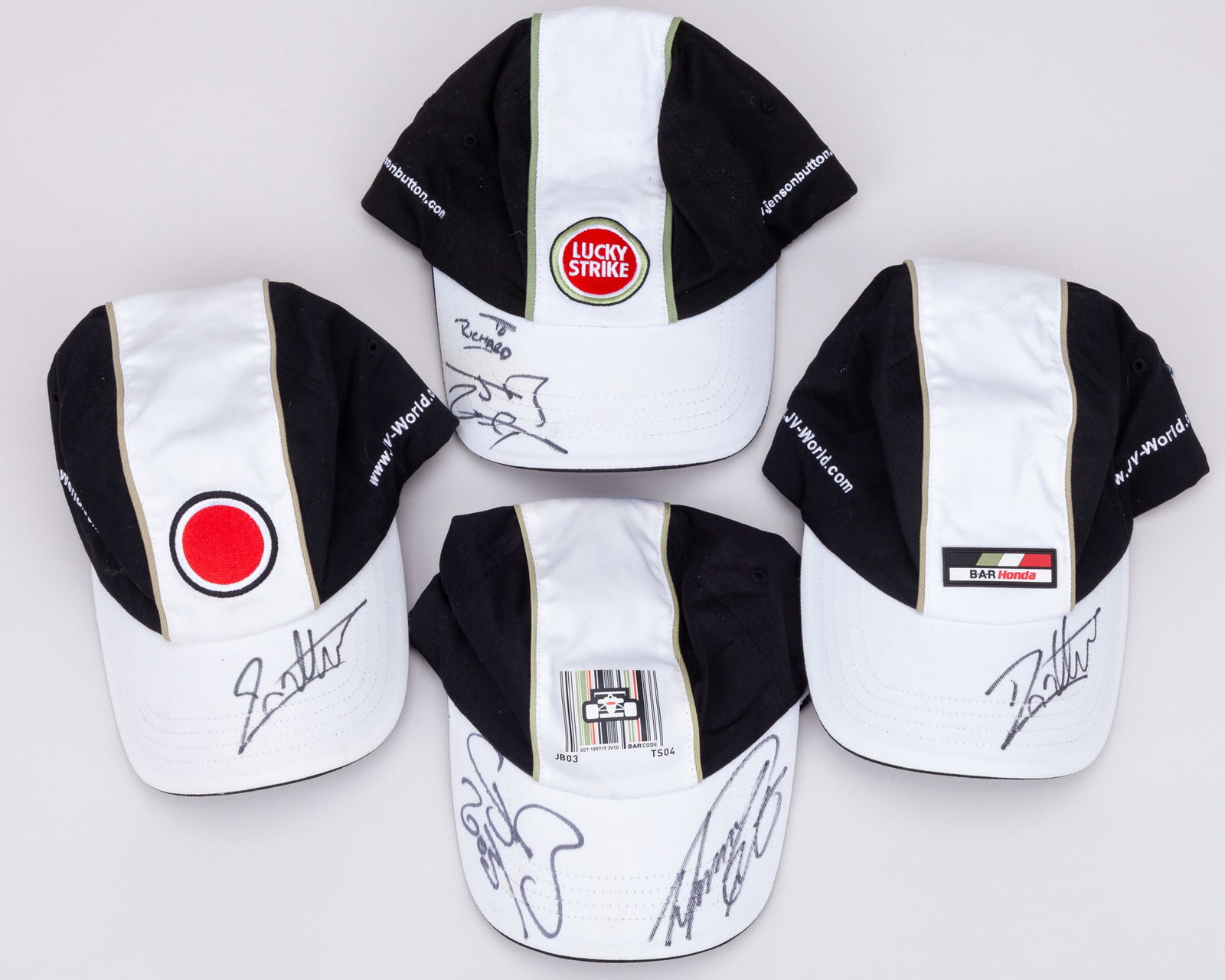 Collection of BAR Honda Signed Caps (1 of 8)