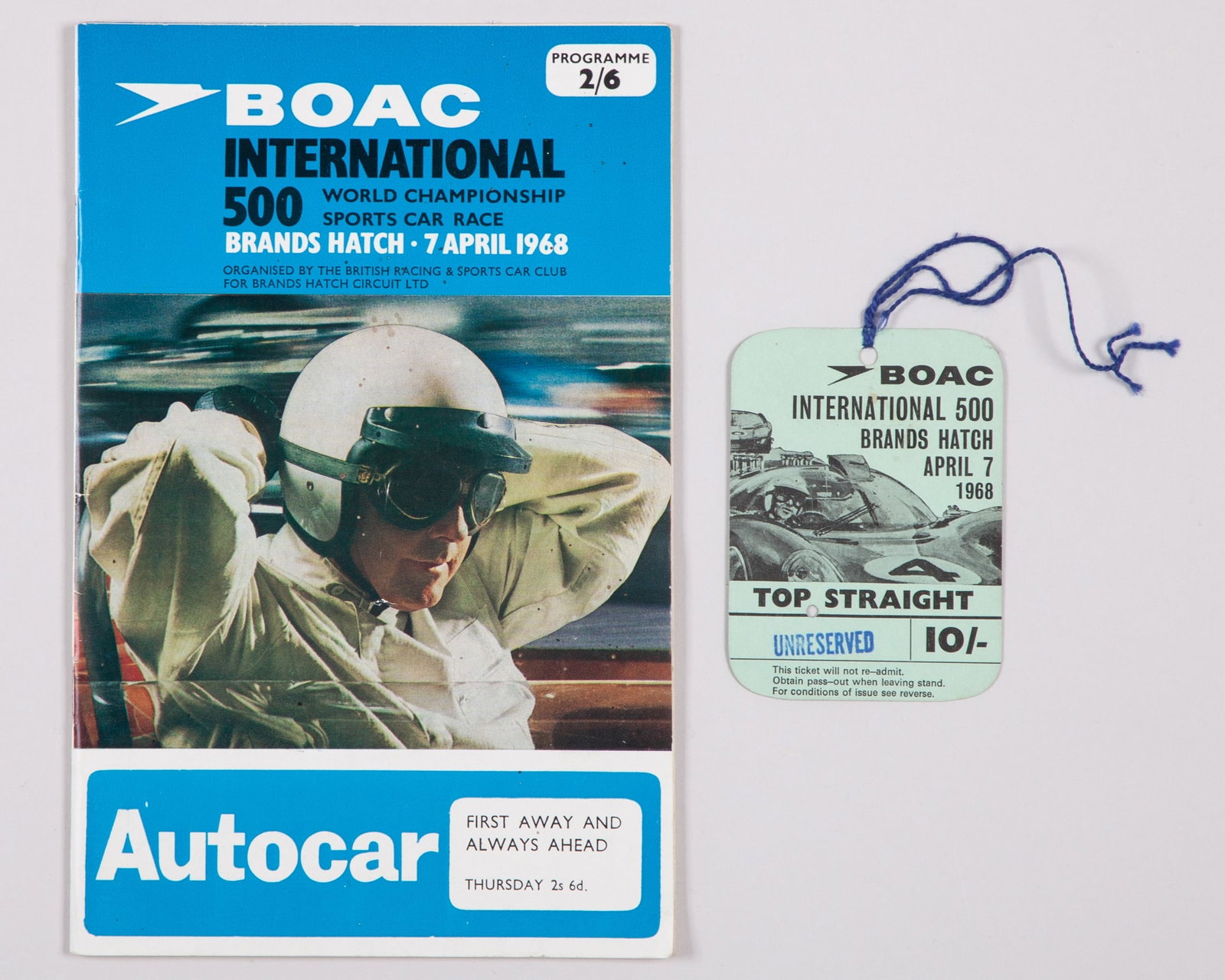 1968 BOAC International 500 World Championship Sports Car Race Brands Hatch Programme (1 of 4)