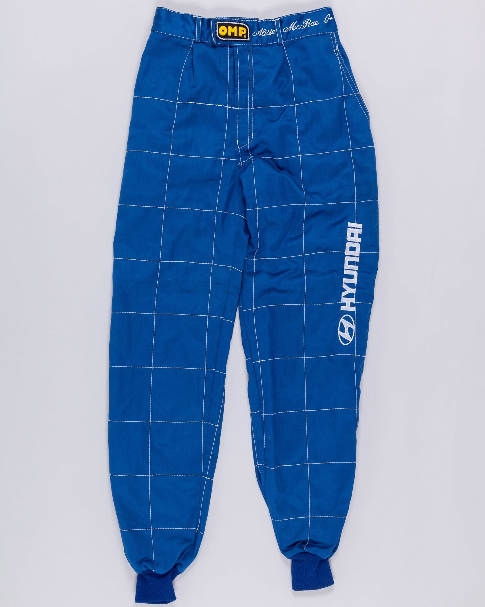Alister McRae Used Hyundai Trouser Suit - Proceeds to Willen Hospice: Alister McRae Used Hyundai Trouser Suit - Proceeds to Willen Hospice.This is an authentic worn trouser suit used by renowned rally driver Alister McRae during his time with the Hyundai World Rally Tea