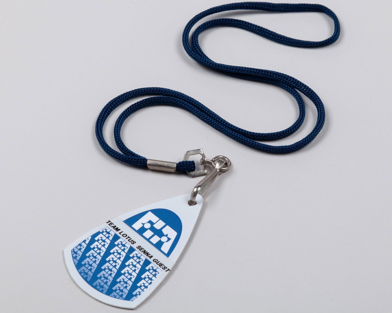 Ayrton Senna 1987 Season Issued FIA Paddock Pass: Ayrton Senna 1987 Season Issued FIA Paddock Pass.This is a 1987 season FIA paddock pass on lanyard issued to Ayrton Senna for his personal guests whilst at Team Lotus during the 1987 Formula One seaso