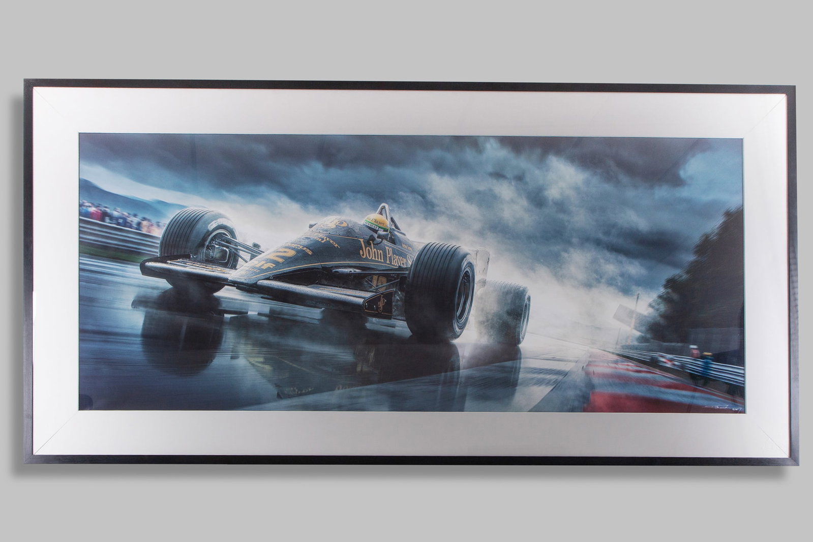 Ayrton Senna 1985 Lotus 97T Estoril Grand Prix Limited Edition Fine Art Print: Ayrton Senna 1985 Lotus 97T Estoril Grand Prix Limited Edition Fine Art Print.This exclusive fine art print captures Ayrton Senna?s legendary victory at the 1985 Portuguese Grand Prix in Estoril - his