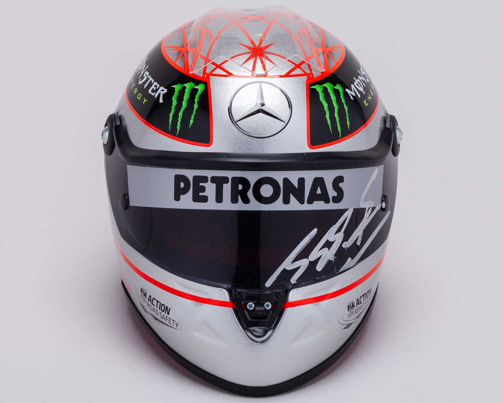 Michael Schumacher 2012 Signed Mercedes 1:2 Scale Schuberth Helmet - 300th Grand Prix: Michael Schumacher 2012 Signed Mercedes 1:2 Scale Schuberth Helmet - 300th Grand Prix.This 300th Grand Prix 1:2 scale Schuberth helmet has been personally signed by the 7-time F1 World Champion.Comple