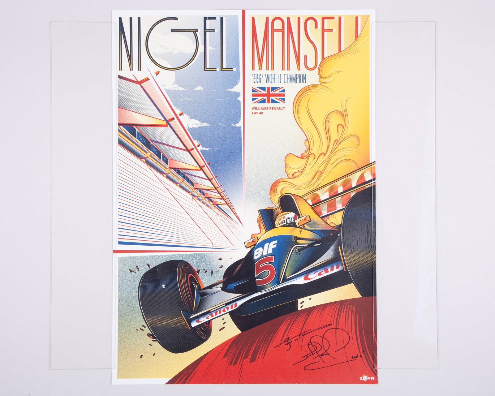 Three Nigel Mansell Signed Prints (1 of 7)