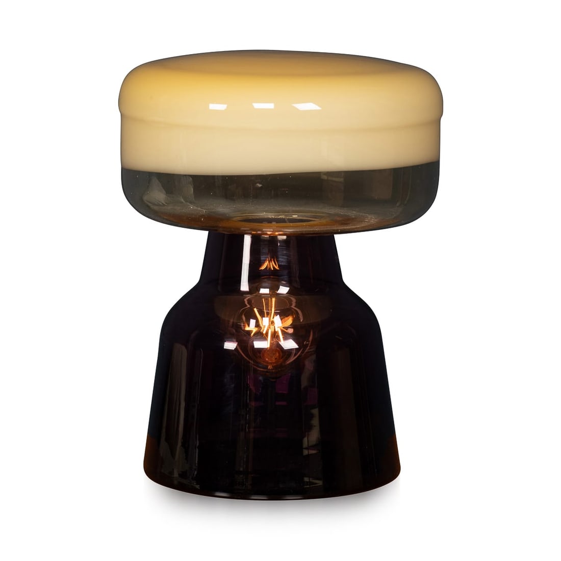 21stC ITALIAN CONTEMPORARY HAND-BLOWN GLASS TABLE LAMP, MURANO (1 of 9)