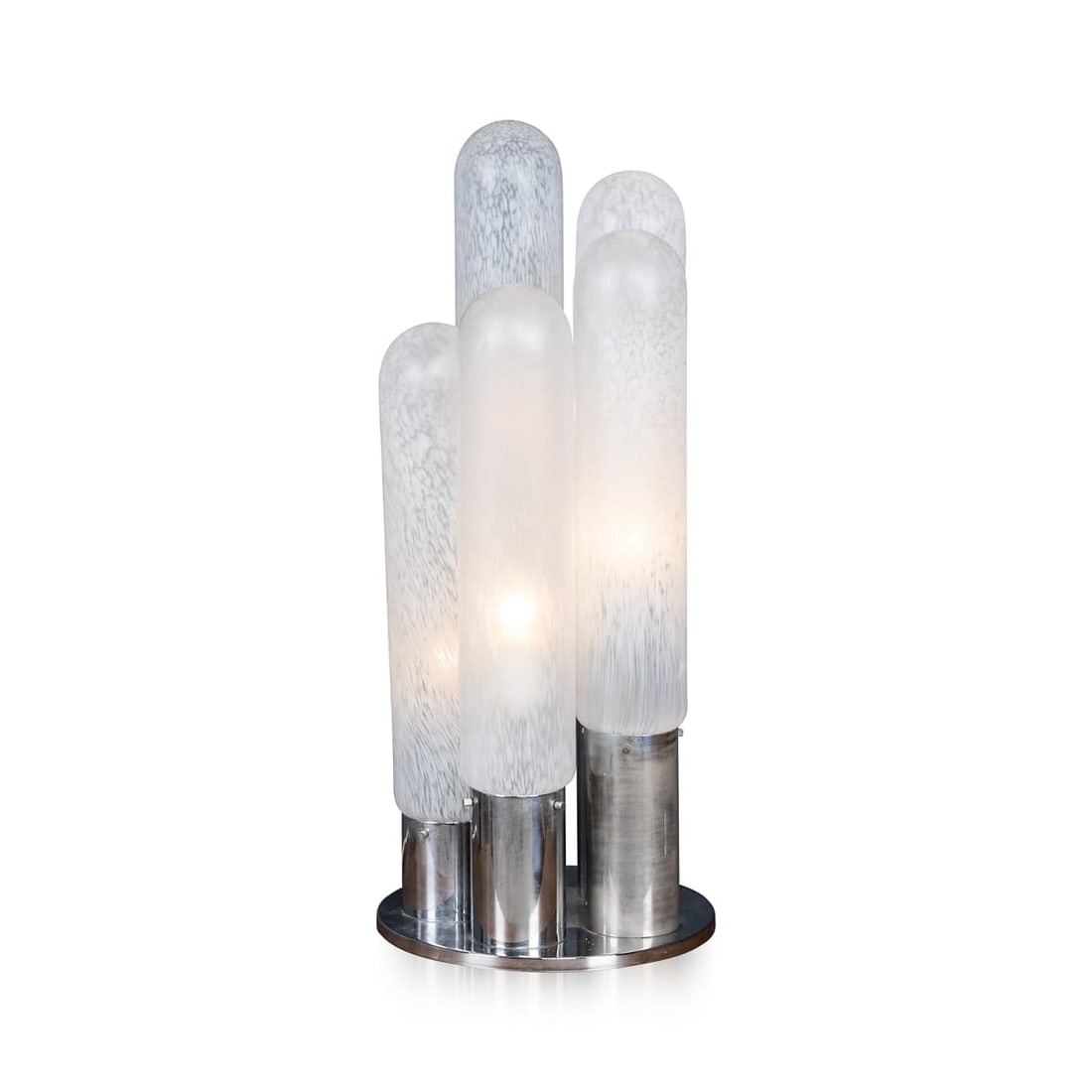 A VINTAGE 20thC ITALIAN TABLE LAMP BY CARLO NASON FOR MAZZEGA, MURANO c.1970 (1 of 15)