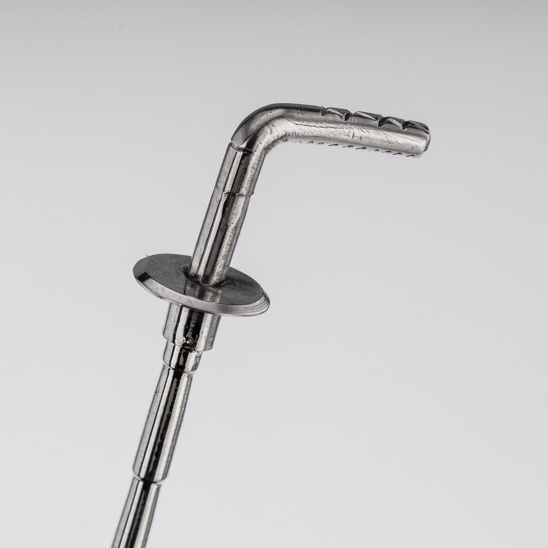 ANTIQUE 19thC VICTORIAN SOLID SILVER HORSE RACING TABLE LIGHTER, LONDON c.1883 - 14