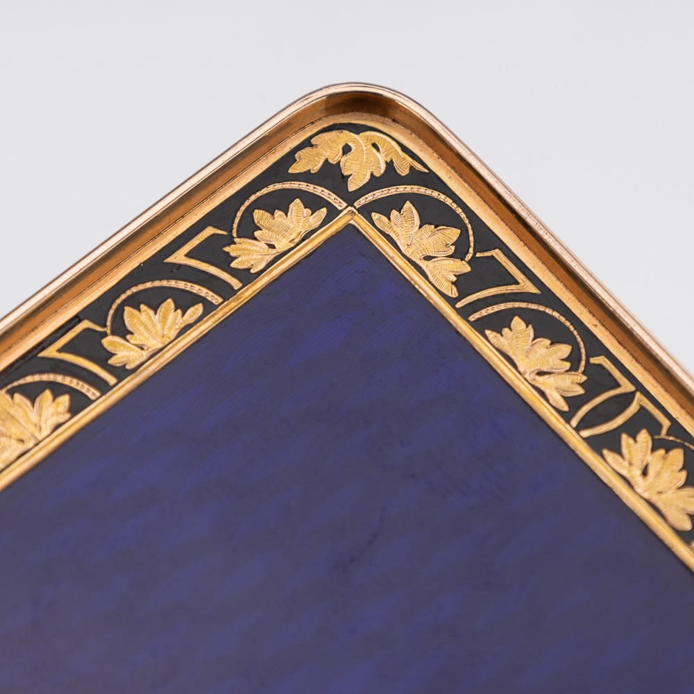 ANTIQUE 19thC GERMAN 18k GOLD & ENAMEL SNUFF BOX, RAPHAEL'S SISTINE MADONNA, HANAU c.1810 - 16