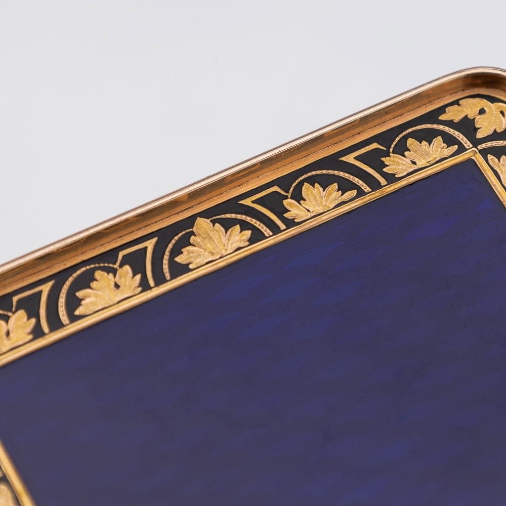 ANTIQUE 19thC GERMAN 18k GOLD & ENAMEL SNUFF BOX, RAPHAEL'S SISTINE MADONNA, HANAU c.1810 - 17