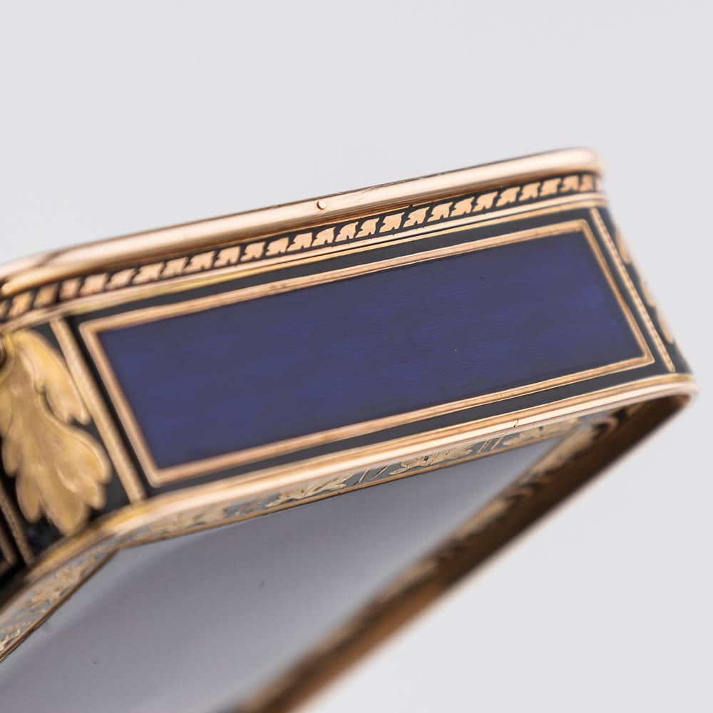 ANTIQUE 19thC GERMAN 18k GOLD & ENAMEL SNUFF BOX, RAPHAEL'S SISTINE MADONNA, HANAU c.1810 - 19