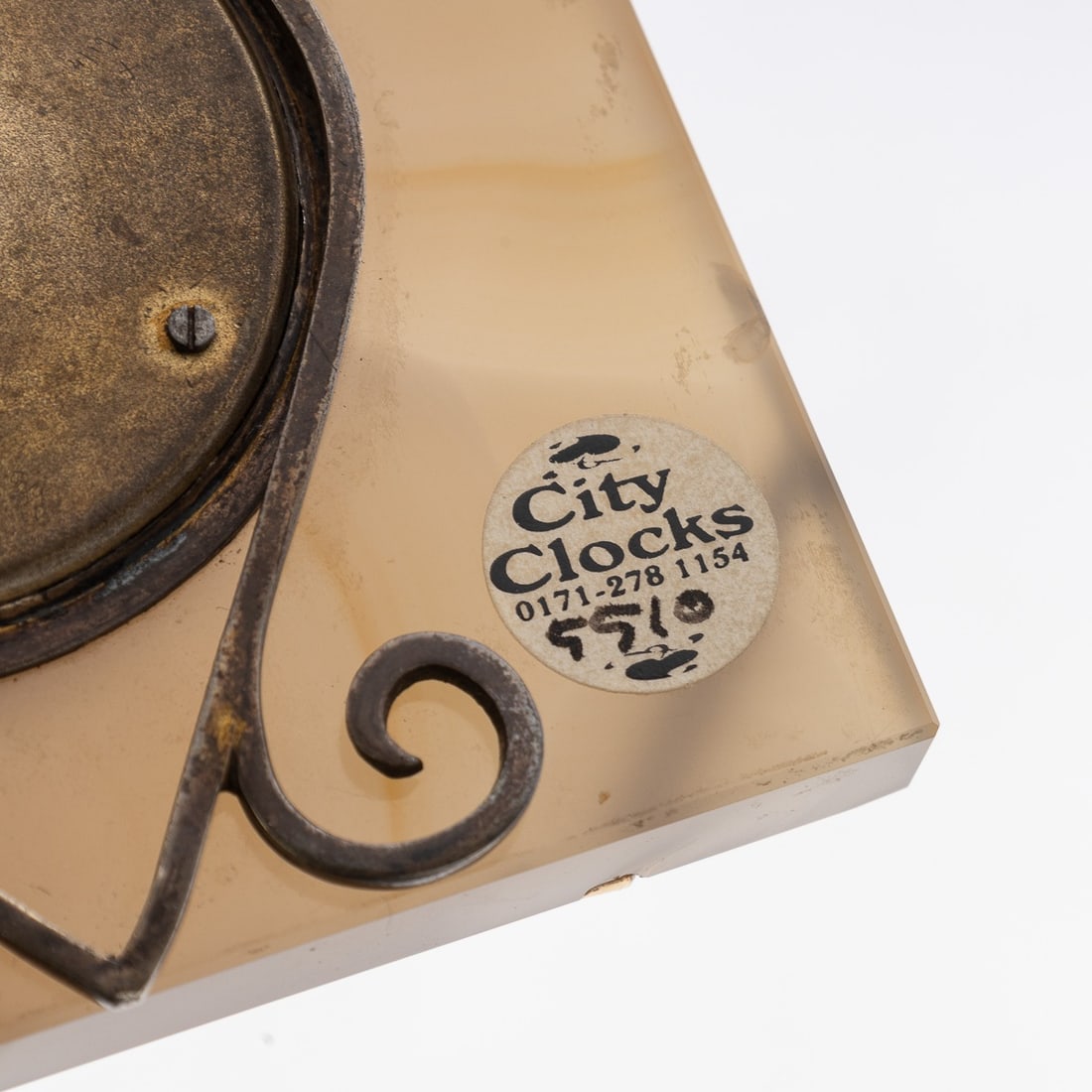 ANTIQUE 20thC SOLID SILVER & AGATE CLOCK, CALLOW OF MOUNT STREET, LONDON c.1910 - 17