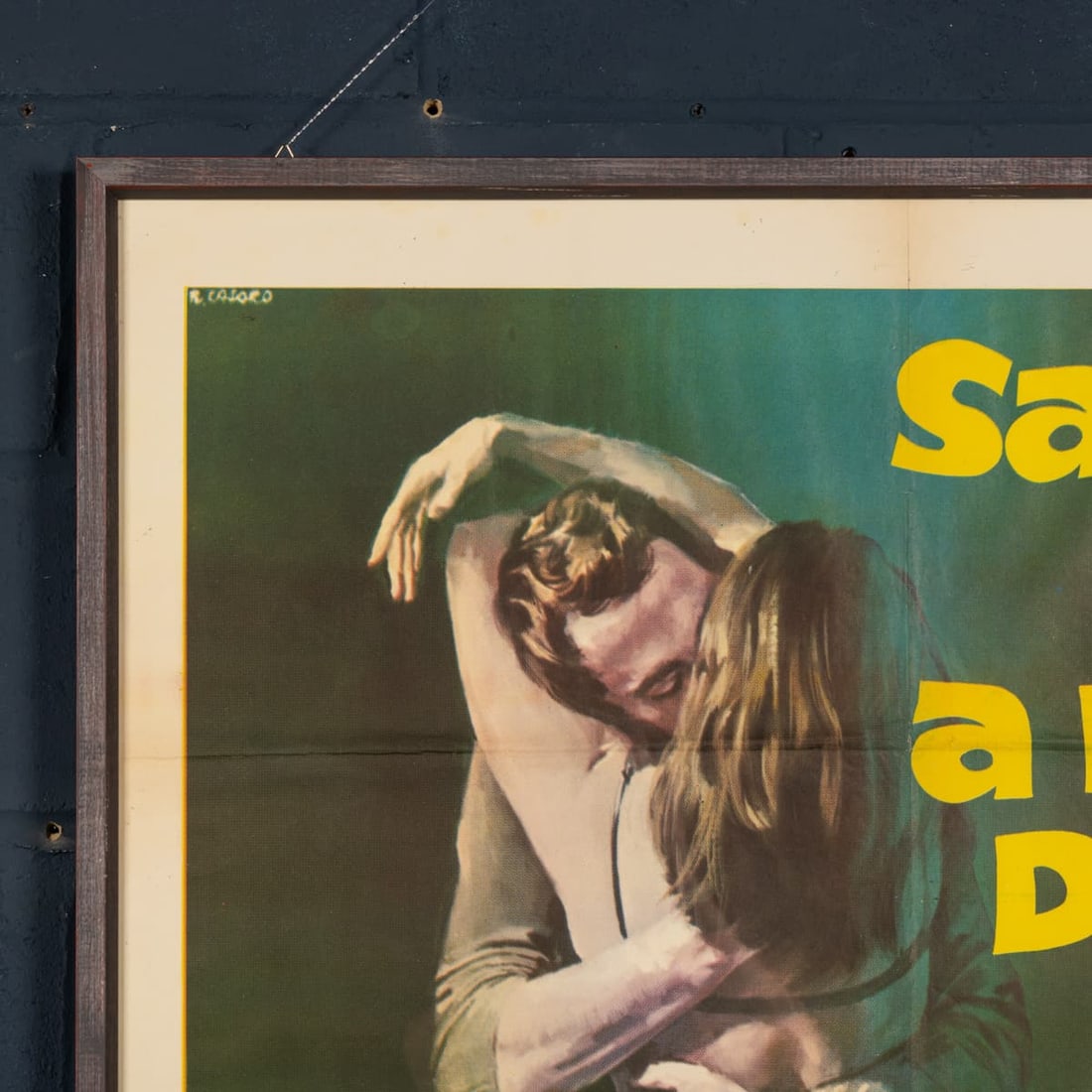 VINTAGE 20thC ITALIAN FILM POSTER FOR "SABATO SERA A LETTO DA NOI" c.1979 - 3