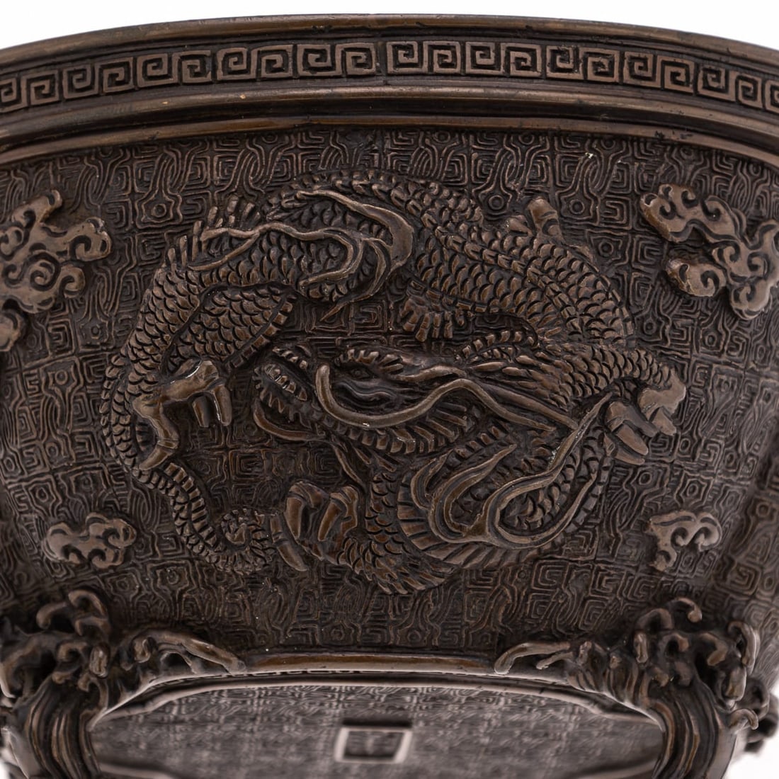 ANTIQUE 19thC JAPANESE BRONZE VESSEL IN THE STYLE OF THE 17thC EDO PERIOD - 12