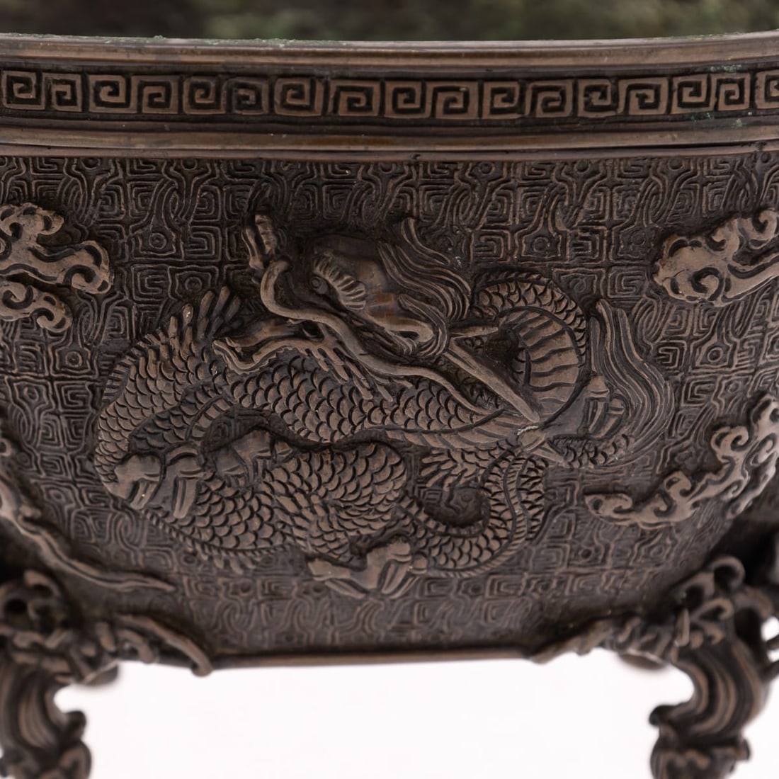 ANTIQUE 19thC JAPANESE BRONZE VESSEL IN THE STYLE OF THE 17thC EDO PERIOD - 9