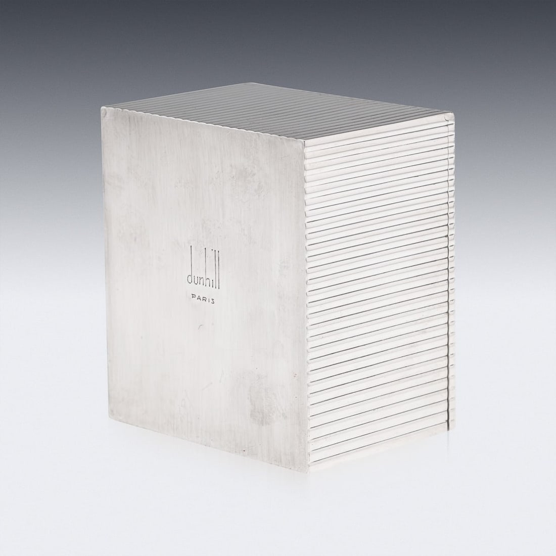 MID 20thC FRENCH SOLID SILVER & 18k GOLD, MOTHER OF PEARL BOX, DUNHILL c.1950 - 10