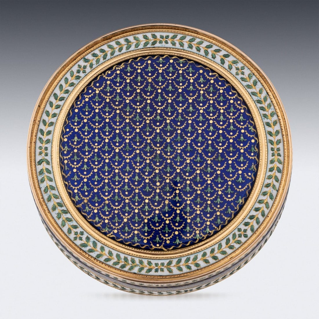 ANTIQUE 18thC FRENCH 18k GOLD & ENAMEL SNUFF BOX, JOSEPH-ETIENNE BLERZY c.1780 - 5