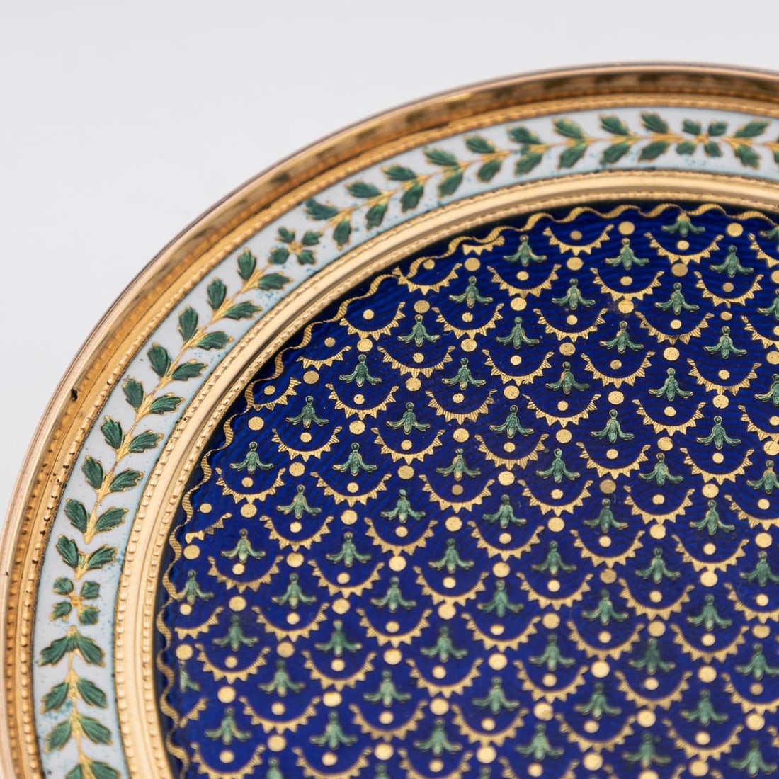 ANTIQUE 18thC FRENCH 18k GOLD & ENAMEL SNUFF BOX, JOSEPH-ETIENNE BLERZY c.1780 - 8