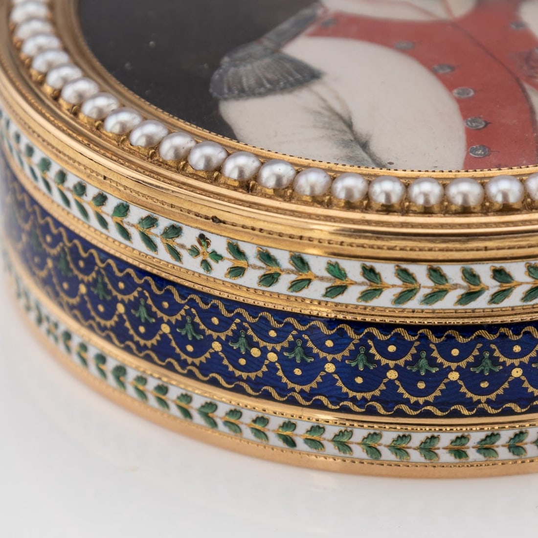 ANTIQUE 18thC FRENCH 18k GOLD & ENAMEL SNUFF BOX, JOSEPH-ETIENNE BLERZY c.1780 - 9