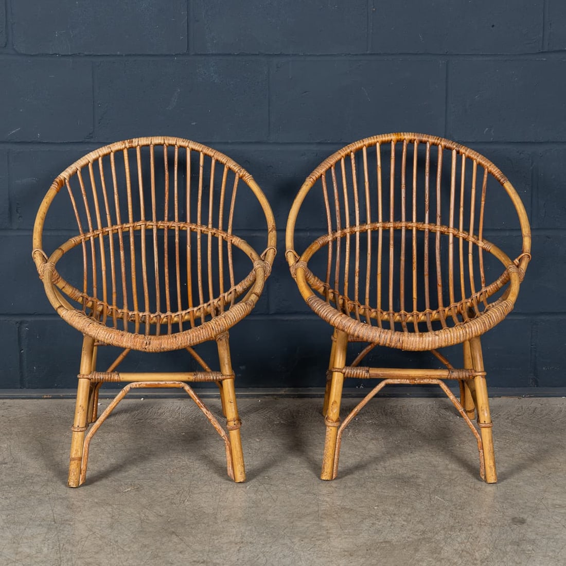 VINTAGE 20thC ITALIAN BAMBOO CONSERVATORY SUITE c.1970 - 3