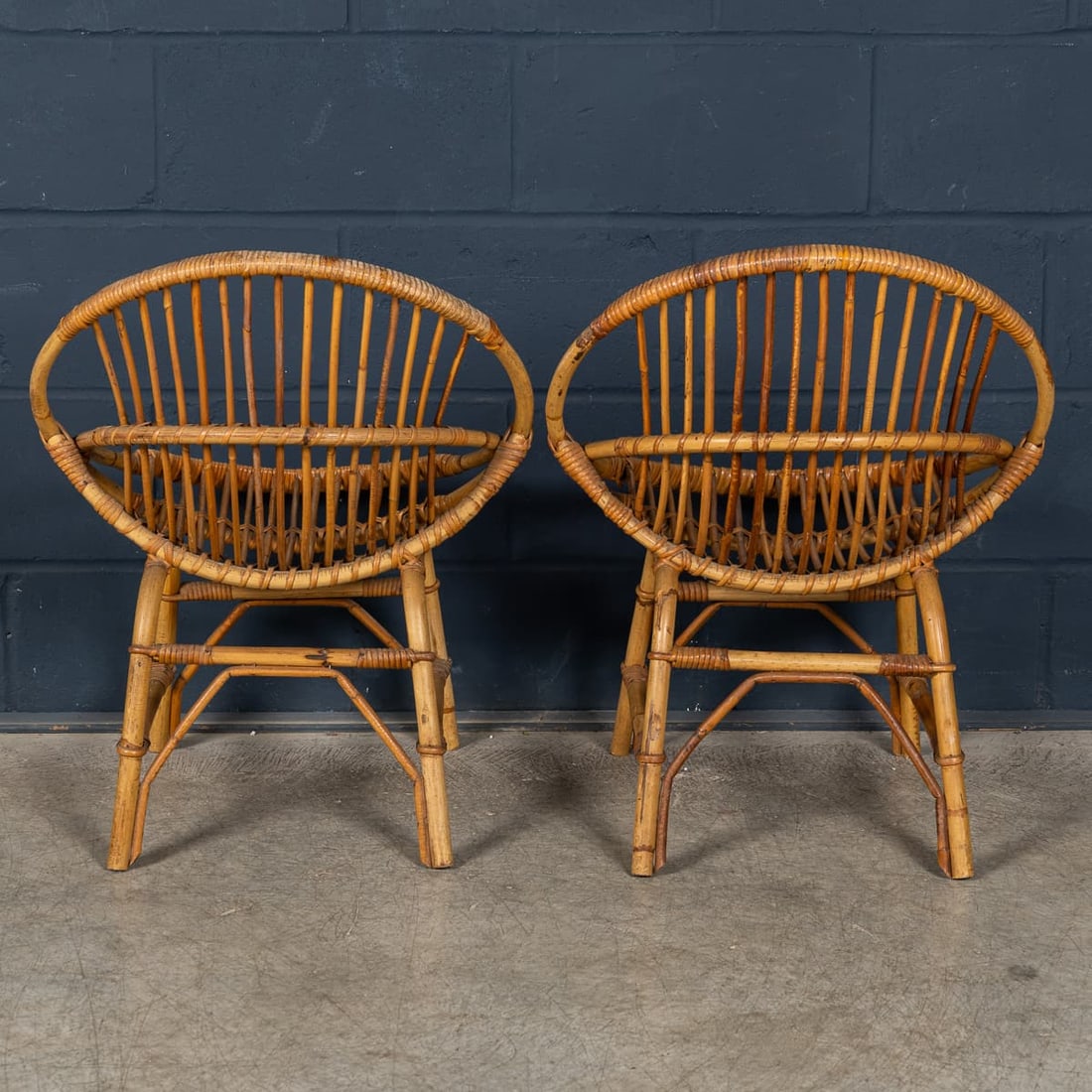 VINTAGE 20thC ITALIAN BAMBOO CONSERVATORY SUITE c.1970 - 5