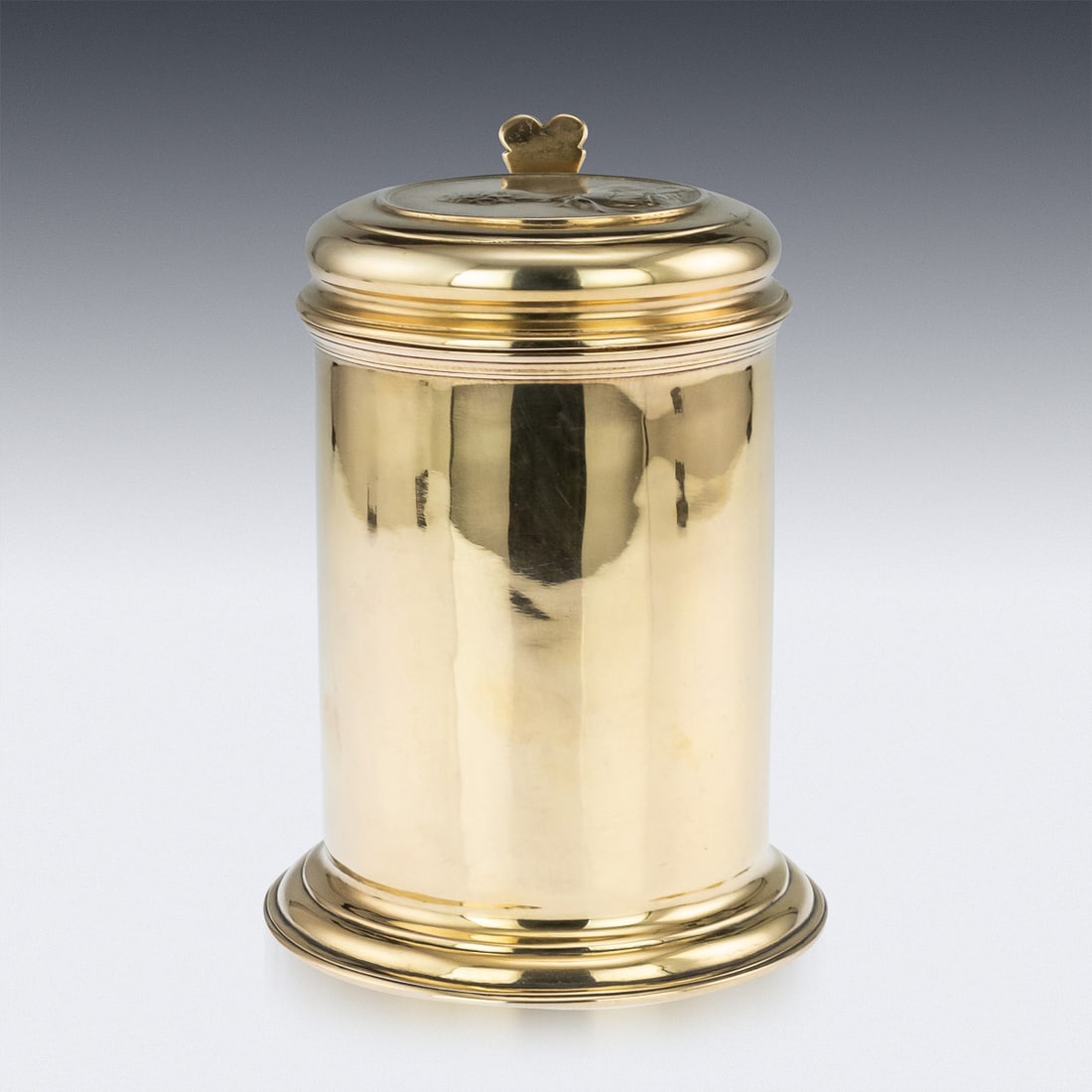 ANTIQUE 18thC RUSSIAN EXCEPTIONAL SILVER-GILT TANKARD, MOSCOW c.1766 - 4