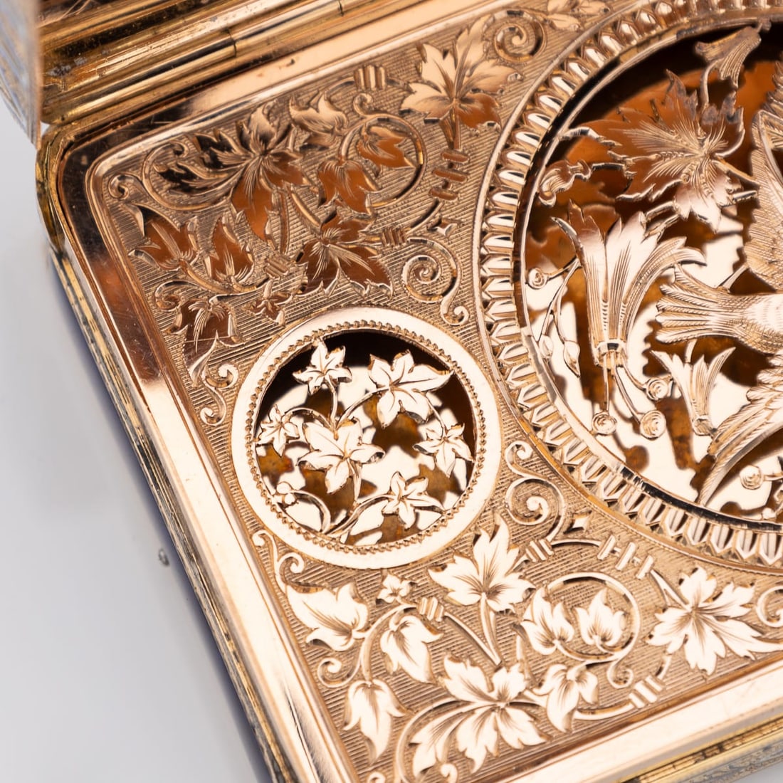 19thC SWISS 18k GOLD & ENAMEL MUSICAL SNUFF BOX, SENÉ & DÉTALLA c.1800 - 11