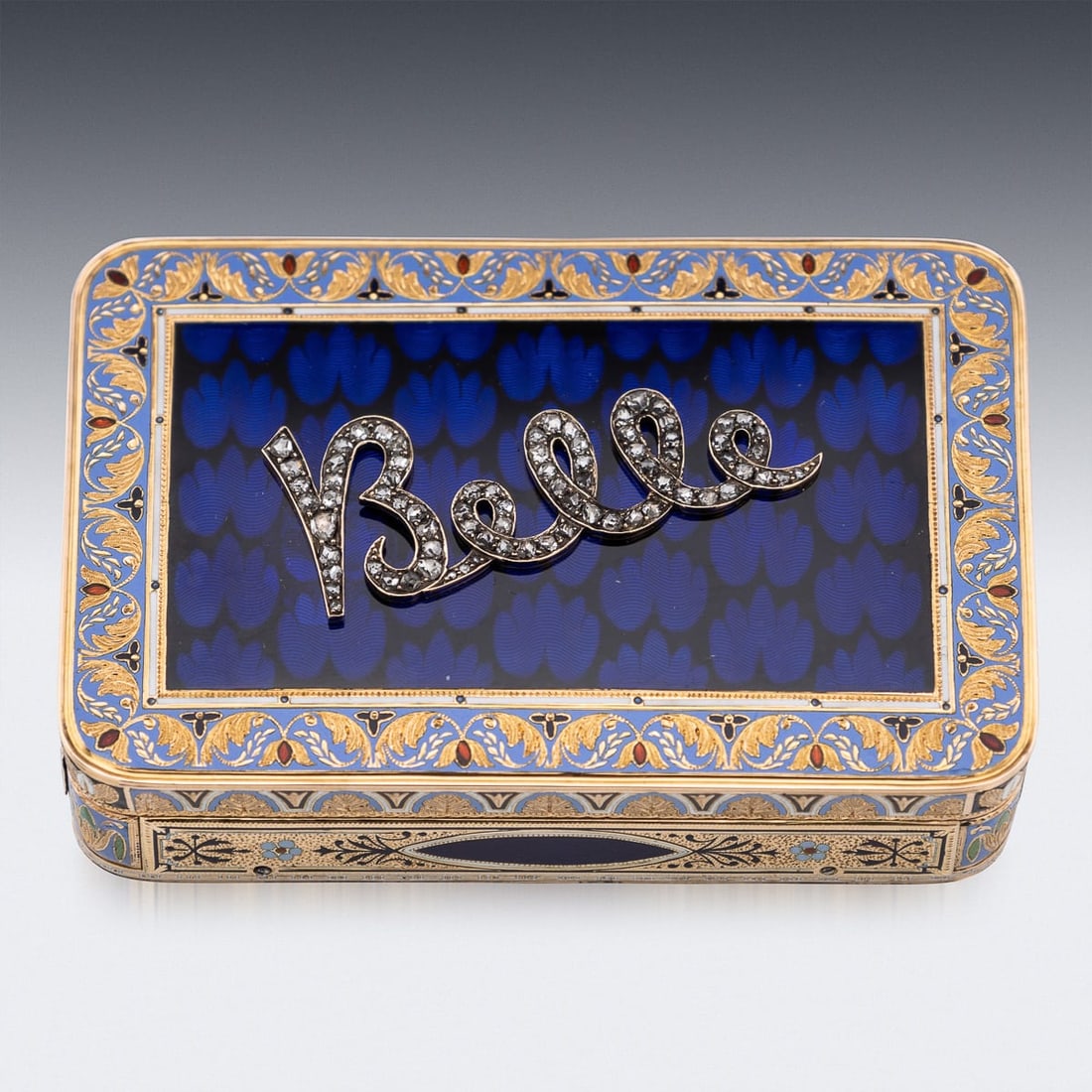 19thC SWISS 18k GOLD & ENAMEL MUSICAL SNUFF BOX, SENÉ & DÉTALLA c.1800 - 4