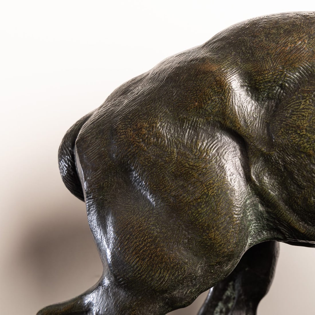 FRENCH BRONZE PANTHER & STAG HUNTING SCENE, ANTOINE-LOUIS BARYE (1796-1875) - 10