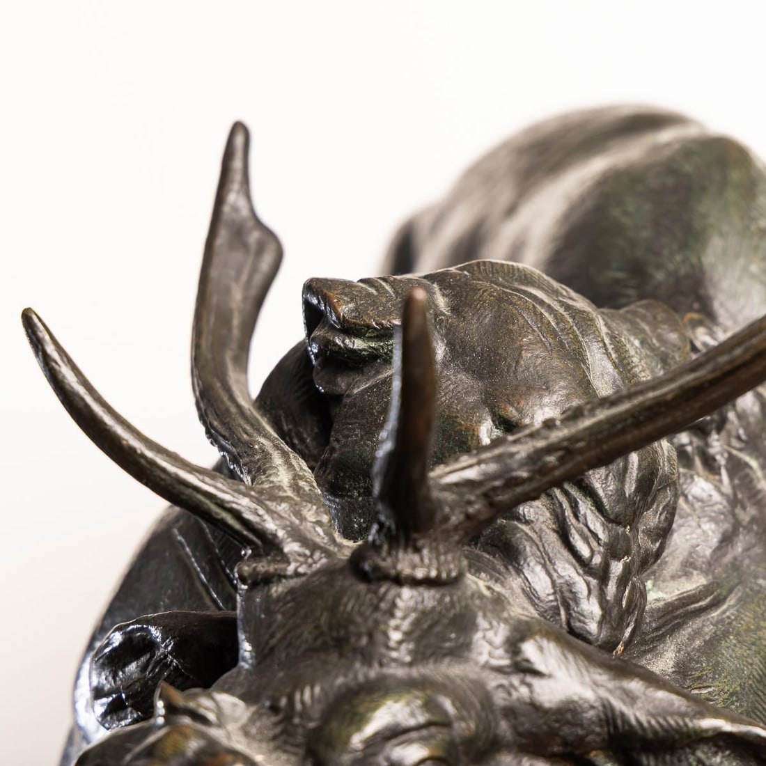 FRENCH BRONZE PANTHER & STAG HUNTING SCENE, ANTOINE-LOUIS BARYE (1796-1875) - 19