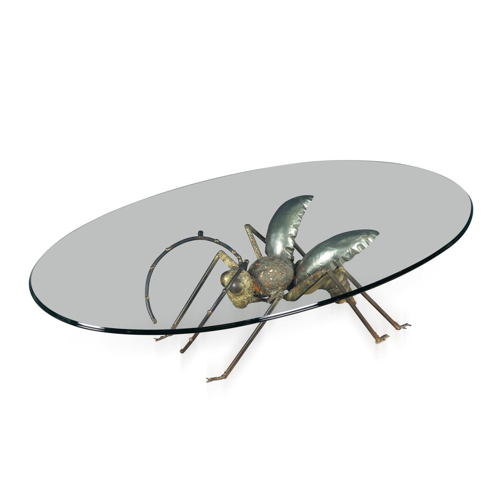 VINTAGE 20thC FRENCH ILLUMINATING COFFEE TABLE BY HENRI FERNANDEZ c.1970: A rare and sculptural illuminating coffee table by Henri Fernandez, France, dating to circa 1970. This striking piece exemplifies the artist’s distinctive fusion of functional design and