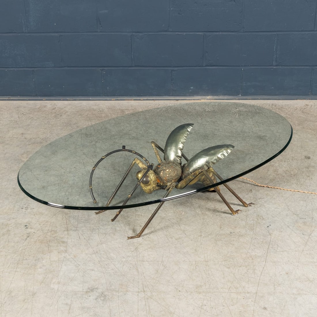 VINTAGE 20thC FRENCH ILLUMINATING COFFEE TABLE BY HENRI FERNANDEZ c.1970 - 2