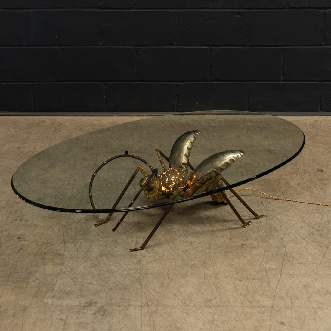 VINTAGE 20thC FRENCH ILLUMINATING COFFEE TABLE BY HENRI FERNANDEZ c.1970 - 4
