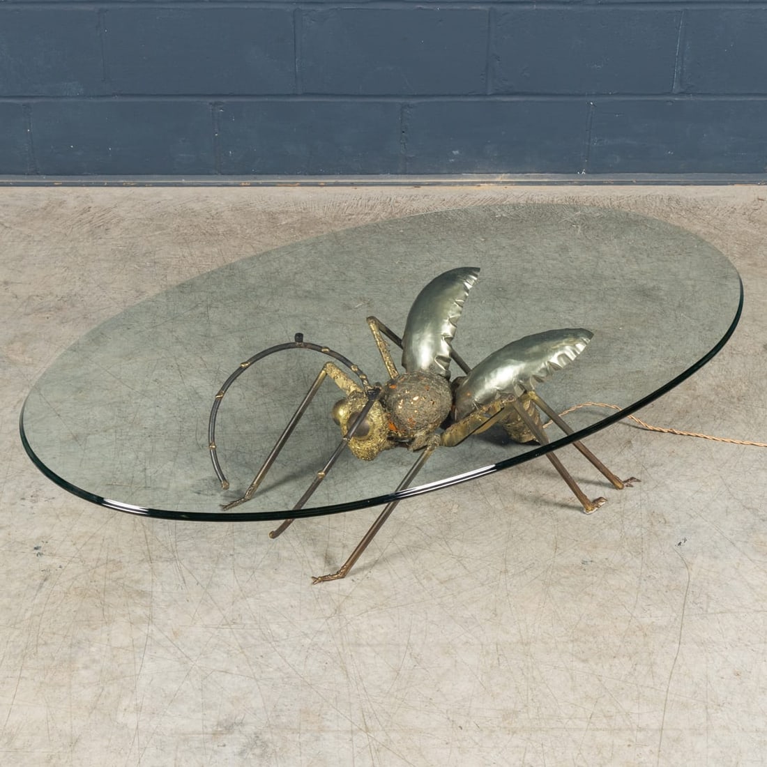 VINTAGE 20thC FRENCH ILLUMINATING COFFEE TABLE BY HENRI FERNANDEZ c.1970 - 5