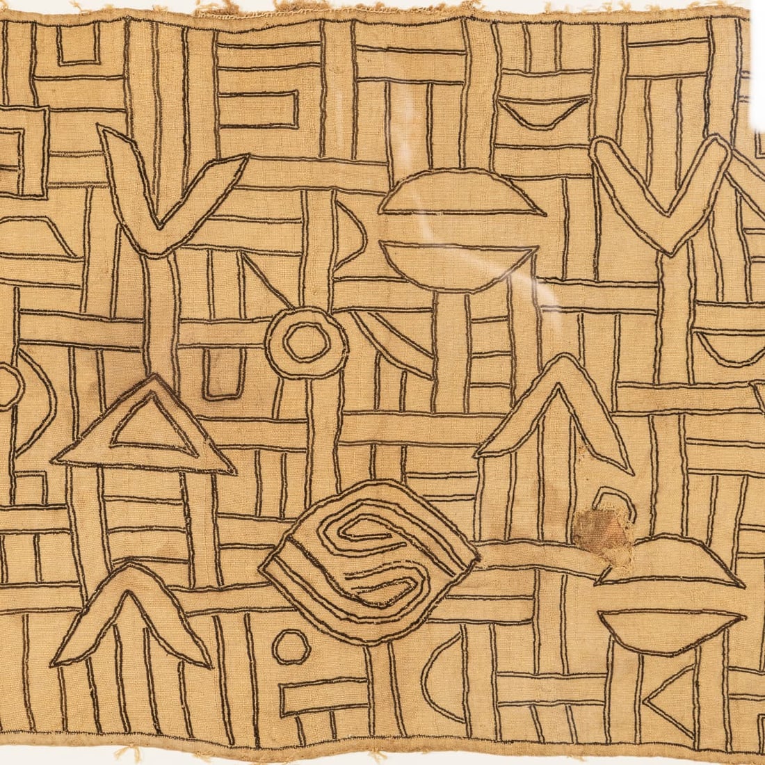 20thC KUBA RAFFIA PRESTIGE TEXTILE, DEMOCRATIC REPUBLIC OF THE CONGO - 9