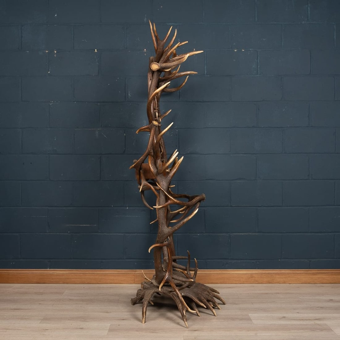 ANTIQUE 19thC BLACK FOREST HALL STAND, SWISS-GERMAN, CIRCA 1890 - 5