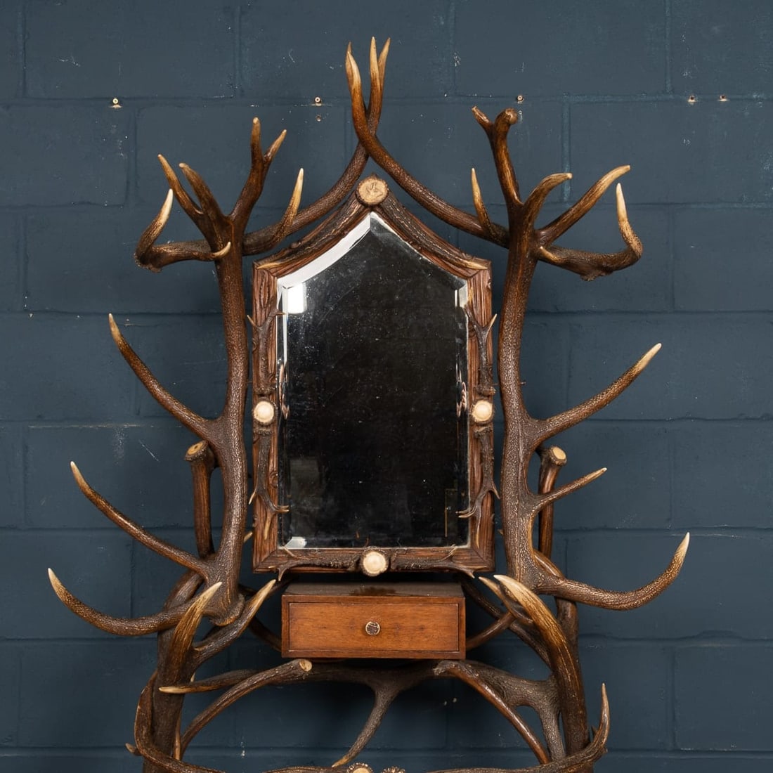 ANTIQUE 19thC BLACK FOREST HALL STAND, SWISS-GERMAN, CIRCA 1890 - 6