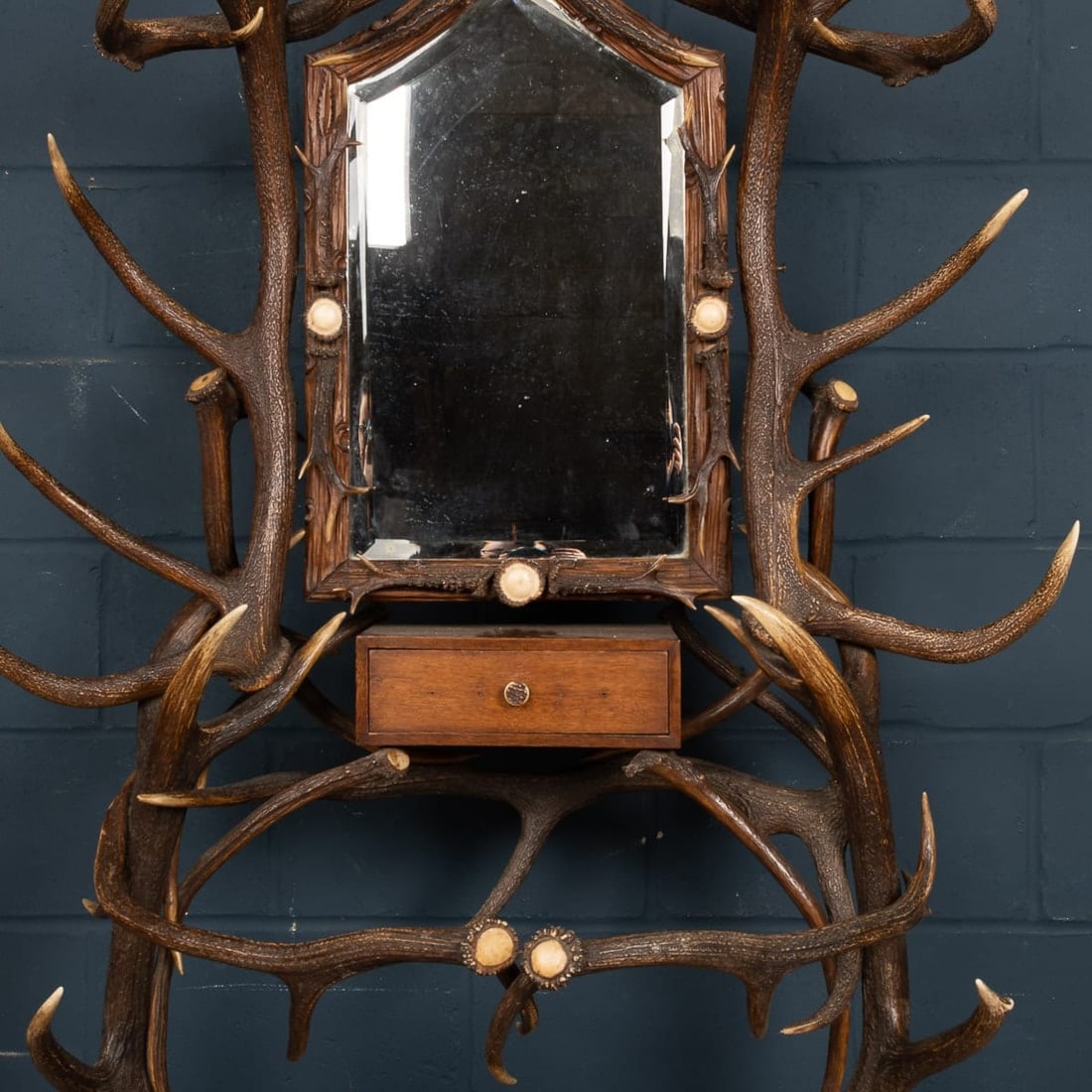 ANTIQUE 19thC BLACK FOREST HALL STAND, SWISS-GERMAN, CIRCA 1890 - 8