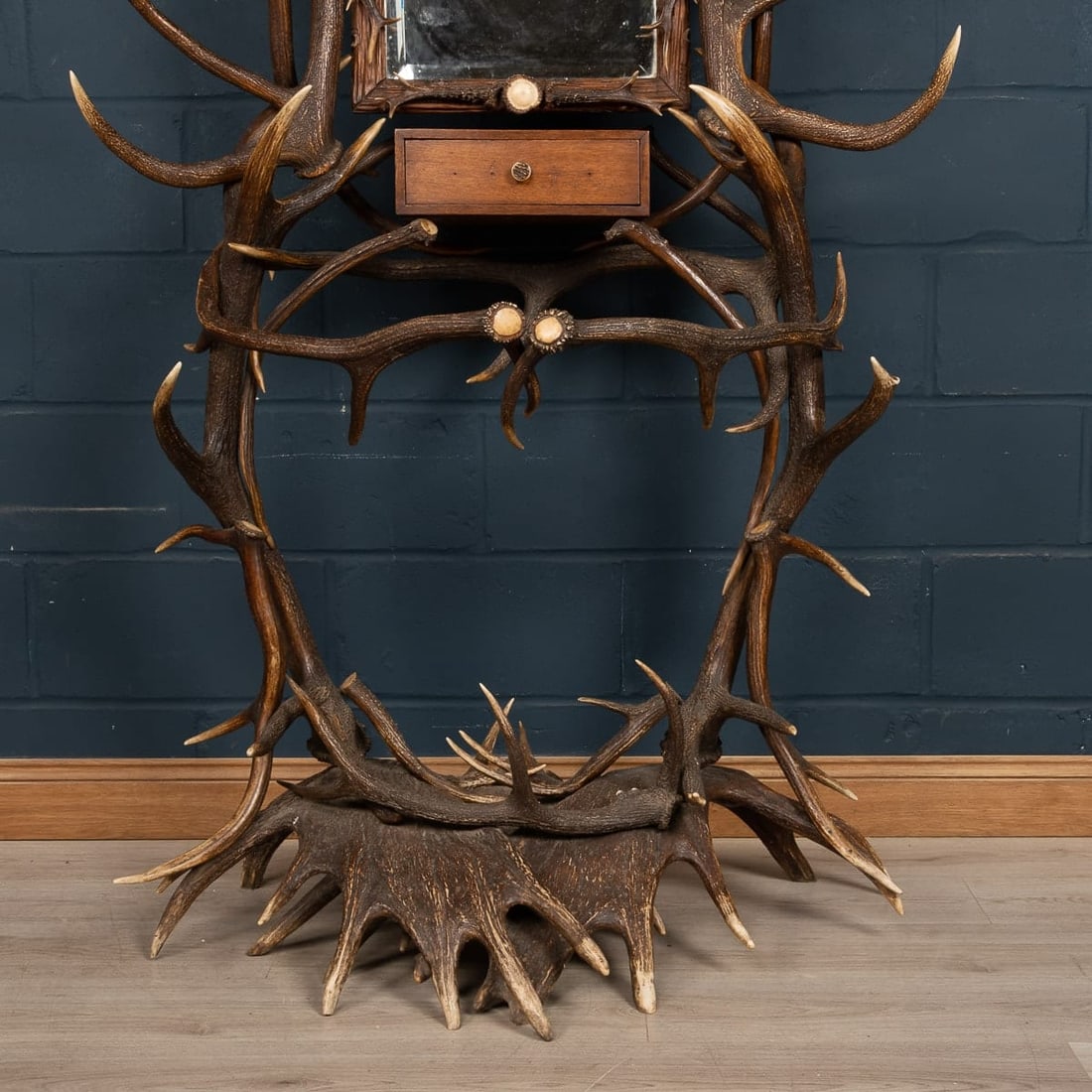 ANTIQUE 19thC BLACK FOREST HALL STAND, SWISS-GERMAN, CIRCA 1890 - 9