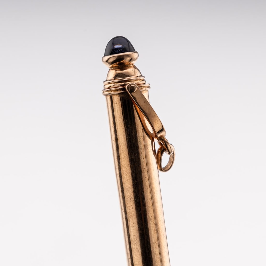 ANTIQUE 20thC FRENCH SOLID GOLD & SAPPHIRE RETRACTABLE PENCIL c.1900 - 6