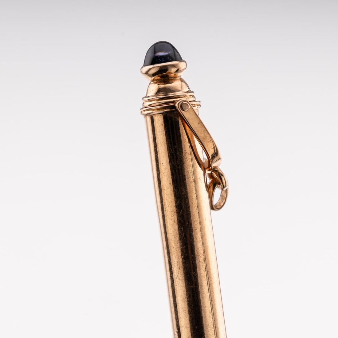 ANTIQUE 20thC FRENCH SOLID GOLD & SAPPHIRE RETRACTABLE PENCIL c.1900 - 7