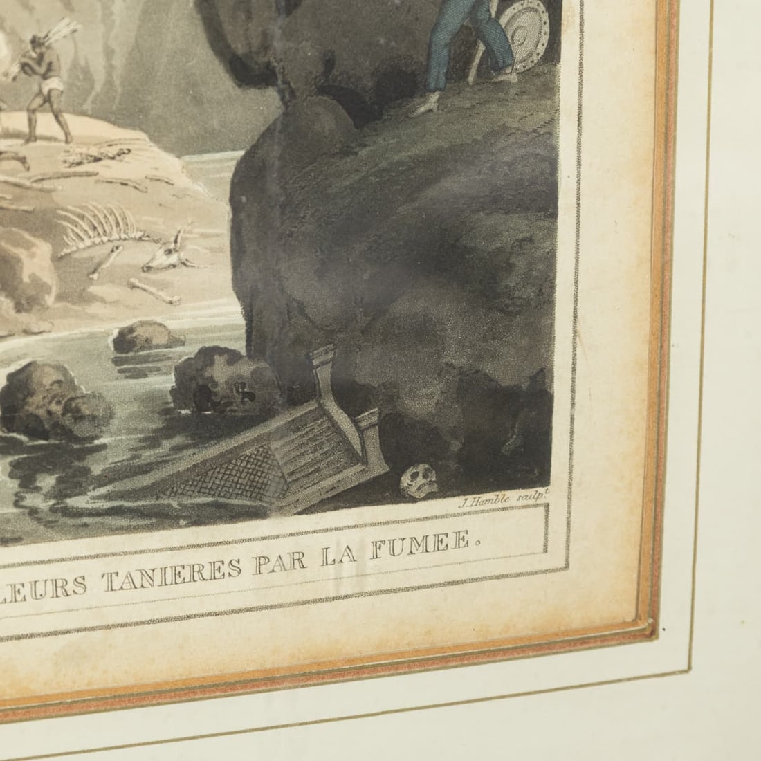 ANTIQUE 19thC "CHASSE DES LOUPS DANS LEURS TANIÈRES" BY EDWARD ORME c.1806 - 15