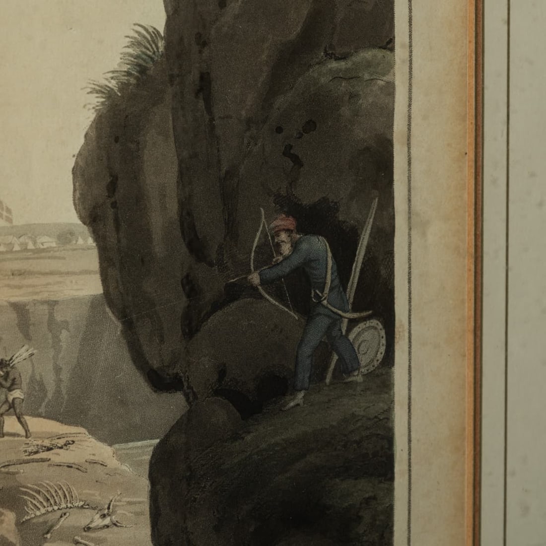 ANTIQUE 19thC "CHASSE DES LOUPS DANS LEURS TANIÈRES" BY EDWARD ORME c.1806 - 16