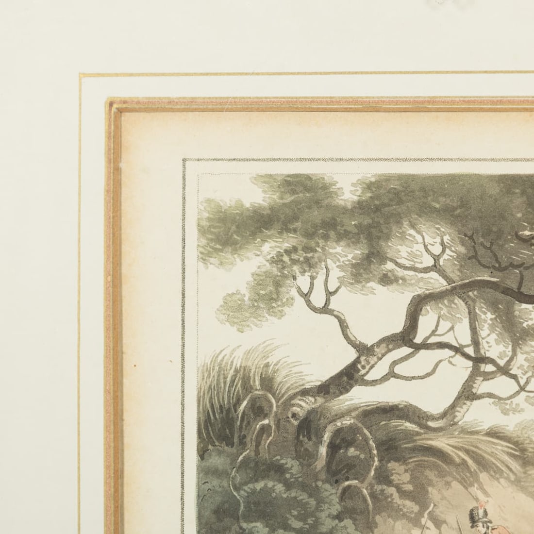 ANTIQUE 19thC "CHASSE DES LOUPS DANS LEURS TANIÈRES" BY EDWARD ORME c.1806 - 18