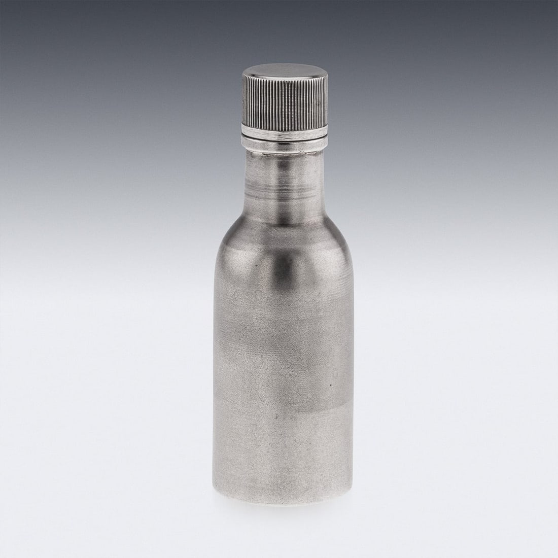 NOVELTY SOLID SILVER MINIATURE CHIVAS REGAL WHISKY BOTTLE - 2