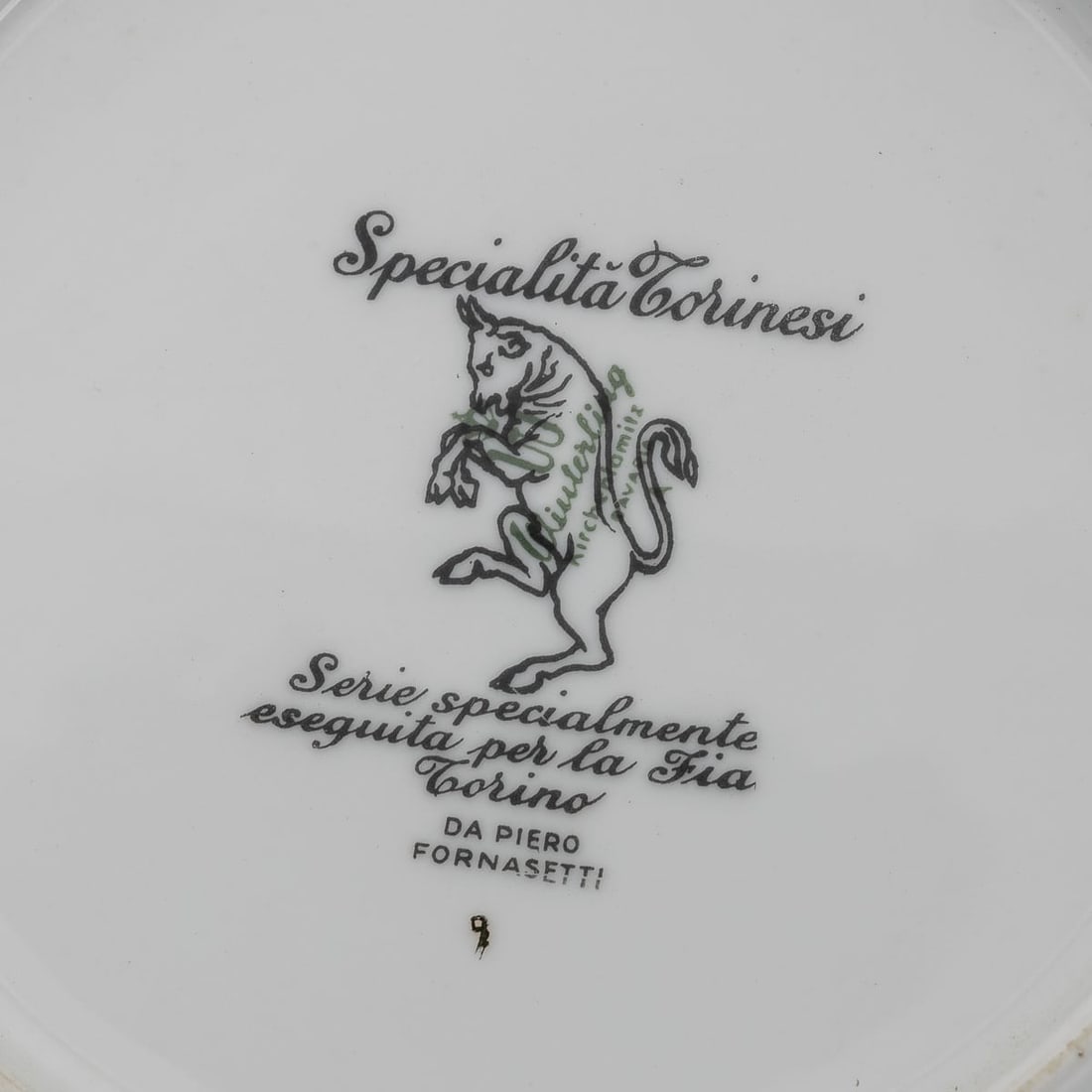20thC SET OF FOUR "RECIPE" PLATES BY FORNASETTI, COMMISSIONED BY FIAT c.1950 - 16